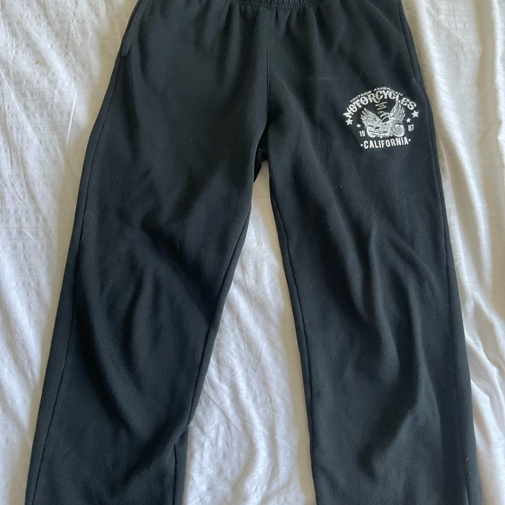 Refuge Black Motorcycle Sweatpants